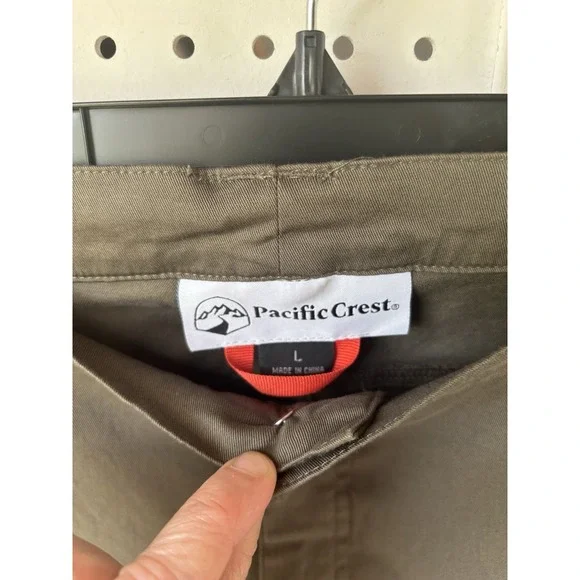 Pacific Crest Men's LG Green Jogger Chino Pants Cargo Tencel Cotton Spandex - Picture 3 of 6